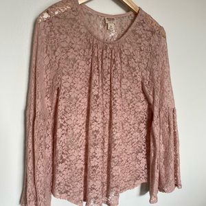 Pink Floral Blouse